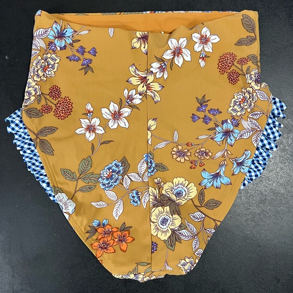 LN Skinny dippers swimsuit bathing Anastasia bikini top and daisy duke bottom S - Picture 5 of 10